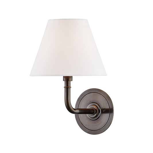 Hudson Valley Signature No.1 Wall Sconce Distressed Bronze