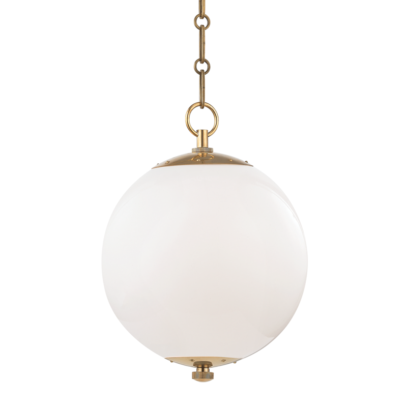 Hudson Valley Sphere No.1 Pendant Antique Brass