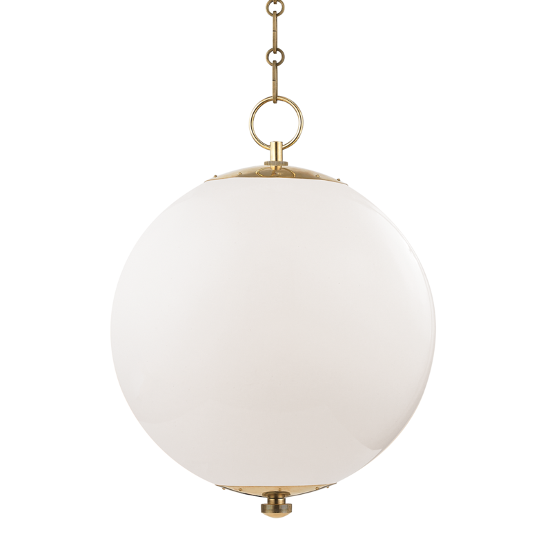 Hudson Valley Sphere No.1 Pendant Aged Brass