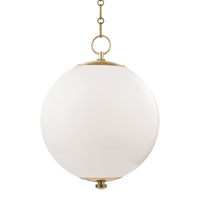 Hudson Valley Sphere No.1 Pendant Aged Brass
