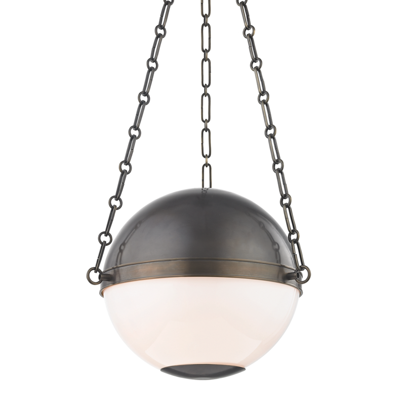 Hudson Valley Sphere No.2 Pendant Distressed Bronze