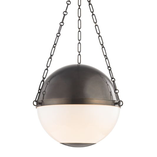 Hudson Valley Sphere No.2 Pendant Distressed Bronze