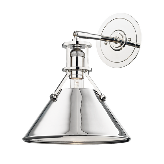 Hudson Valley Metal No.2 Wall Sconce Polished Nickel