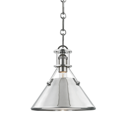 Hudson Valley Metal No.2 Pendant Polished Nickel
