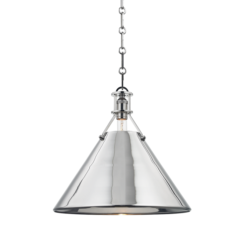 Hudson Valley Metal No.2 Pendant Polished Nickel