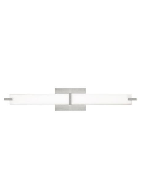 Metro Bath Satin Nickel White Acrylic 3000K 120V