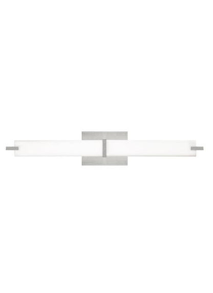 Metro Bath Satin Nickel White Acrylic 2700K 120V