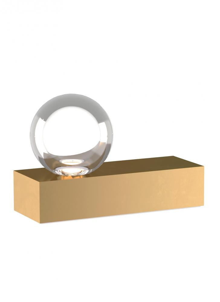 Mina Table Lamp, 1-Light, LED, Natural Brass, 7.25"H (700PRTMINANB-LED927 70PDEVM)