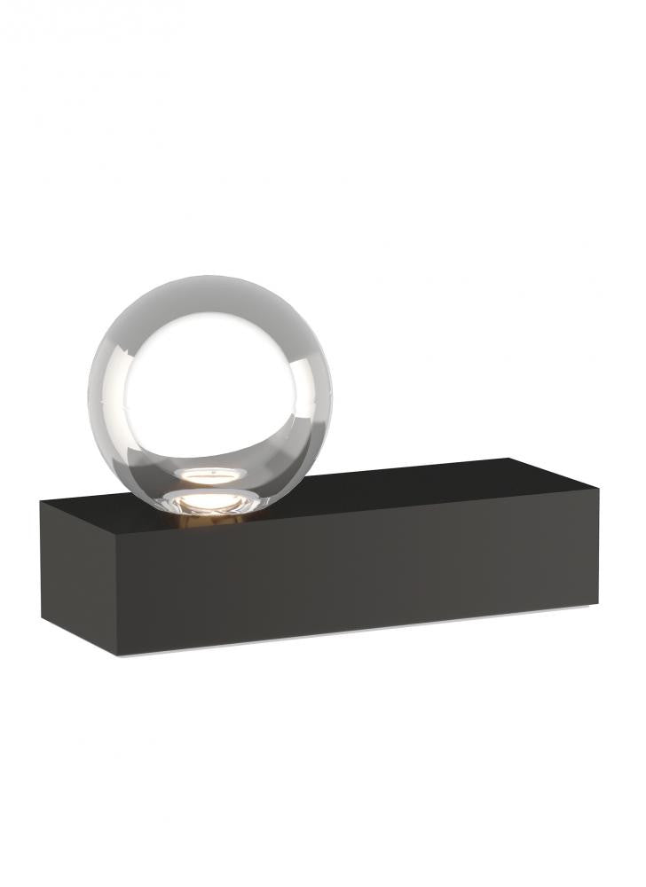 Visual Comfort Modern Mina Table Lamp Black, Nightshade Black