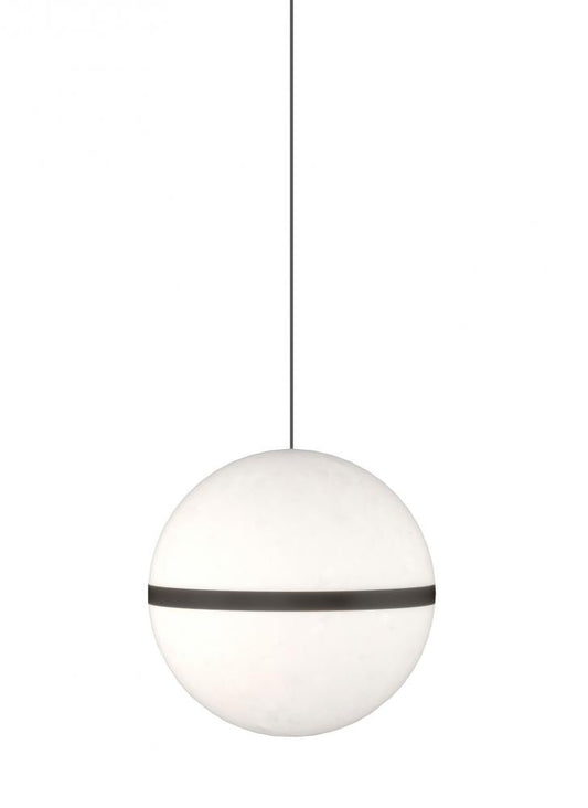 Visual Comfort Modern Mini Hanea Pendant Black, Nightshade Black