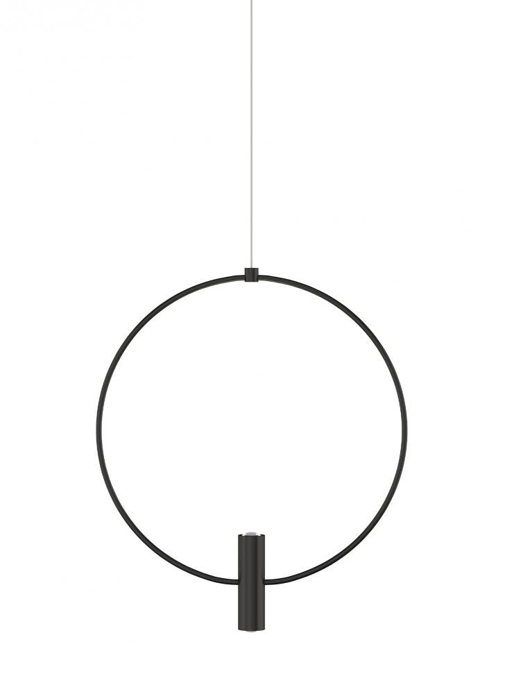 Visual Comfort Modern Mini Layla Pendant Black, Nightshade Black