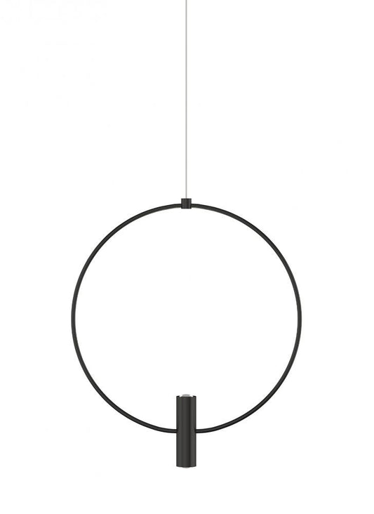 Visual Comfort Modern Mini Layla Pendant Black, Nightshade Black