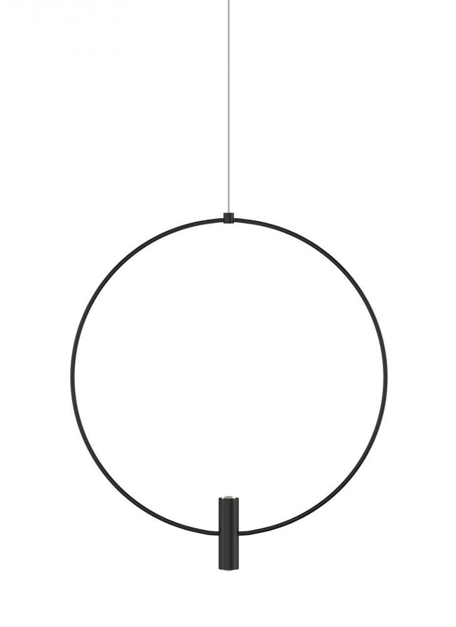 Visual Comfort Modern Mini Layla Pendant Black, Nightshade Black