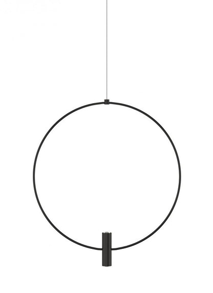 Visual Comfort Modern Mini Layla Pendant Black, Nightshade Black