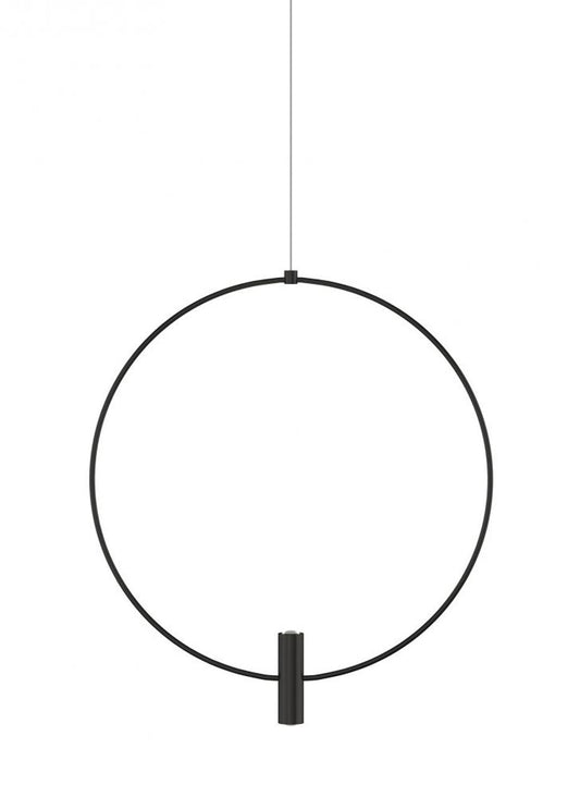 Visual Comfort Modern Mini Layla Pendant Black, Nightshade Black