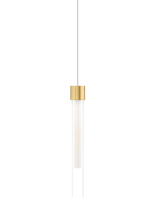 Visual Comfort Modern Mini Linger Pendant Brass