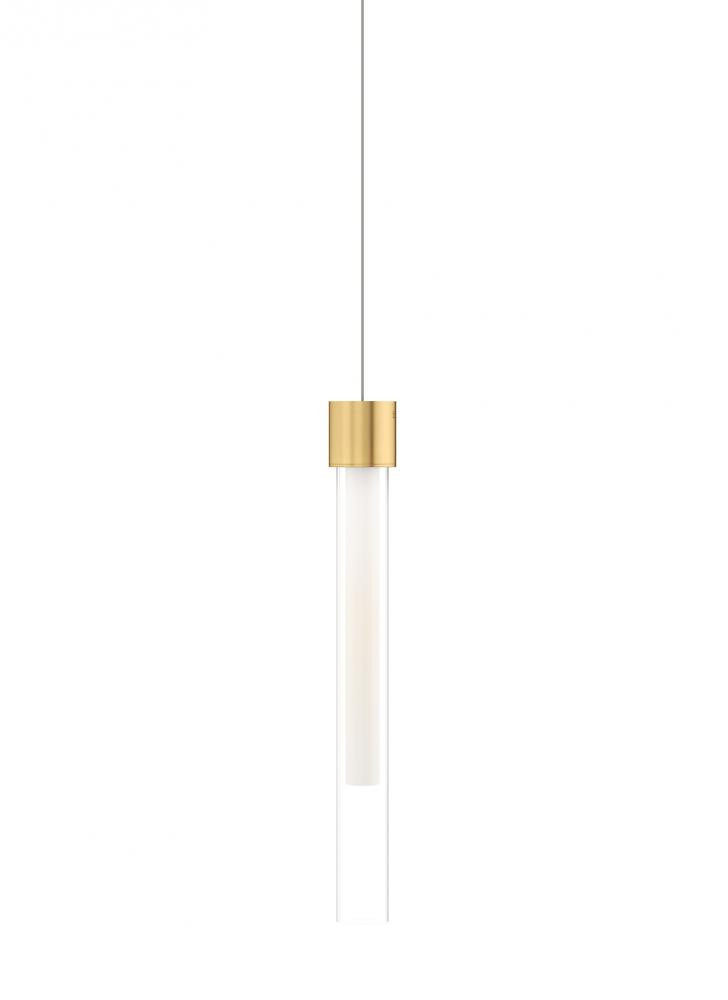 Visual Comfort Modern Mini Linger Pendant Brass