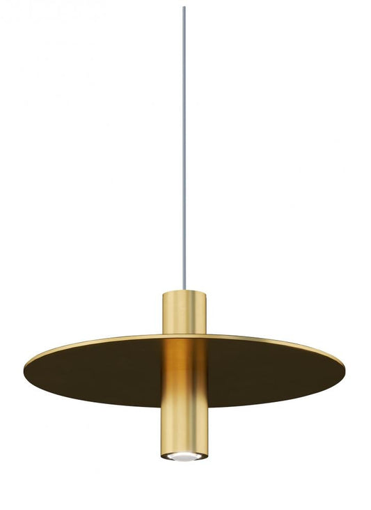 Visual Comfort Modern Mini Ponte Pendant Brass