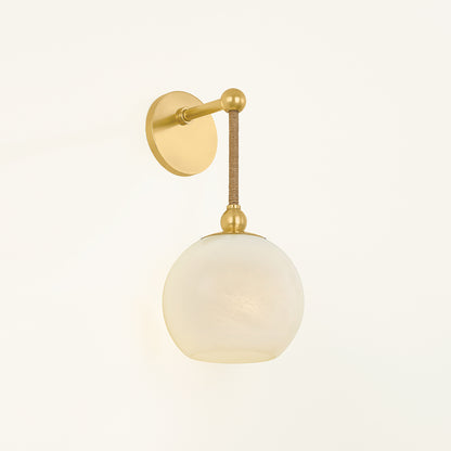 Mitzi by Hudson Valley Lighting Abbie Wall Sconce in Aged Brass, detail view 5