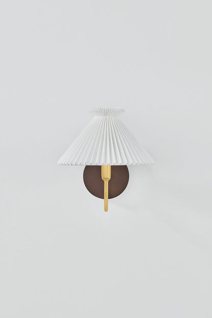 Mitzi by Hudson Valley Lighting Acacia Wall Sconce in Aged Brass, detail view 1