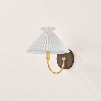 Mitzi by Hudson Valley Lighting Acacia Wall Sconce in Aged Brass, detail view 3