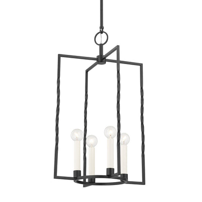 Mitzi by Hudson Valley Lighting Adelaide Large Lantern in Textured Black