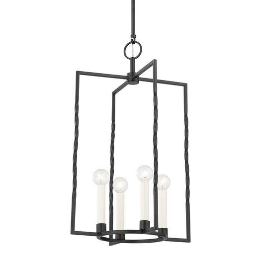 Mitzi by Hudson Valley Lighting Adelaide Large Lantern in Textured Black
