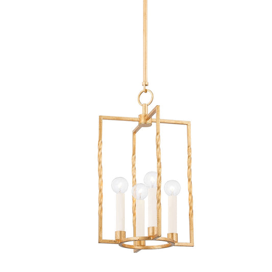 Mitzi by Hudson Valley Lighting Adelaide Small Lantern in Vintage Gold Leaf