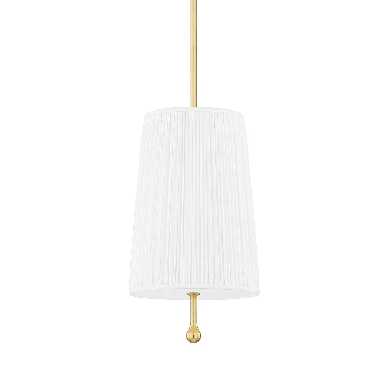 Mitzi by Hudson Valley Lighting Adeline Pendant in Aged Brass