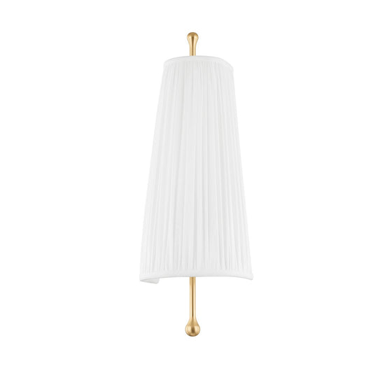 Mitzi by Hudson Valley Lighting Adeline Wall Sconce in Aged Brass
