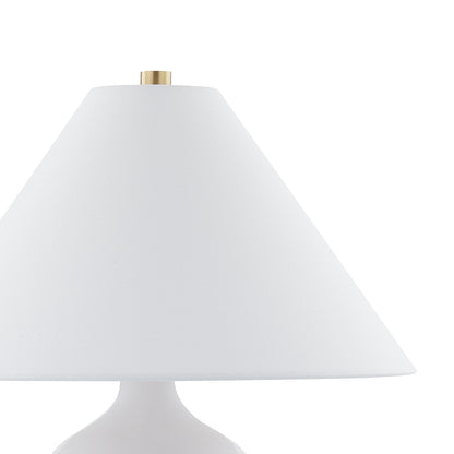 Mitzi by Hudson Valley Lighting Aimee Table Lamp in Aged Brass / Ceramic Ombre Blue, detail view 2