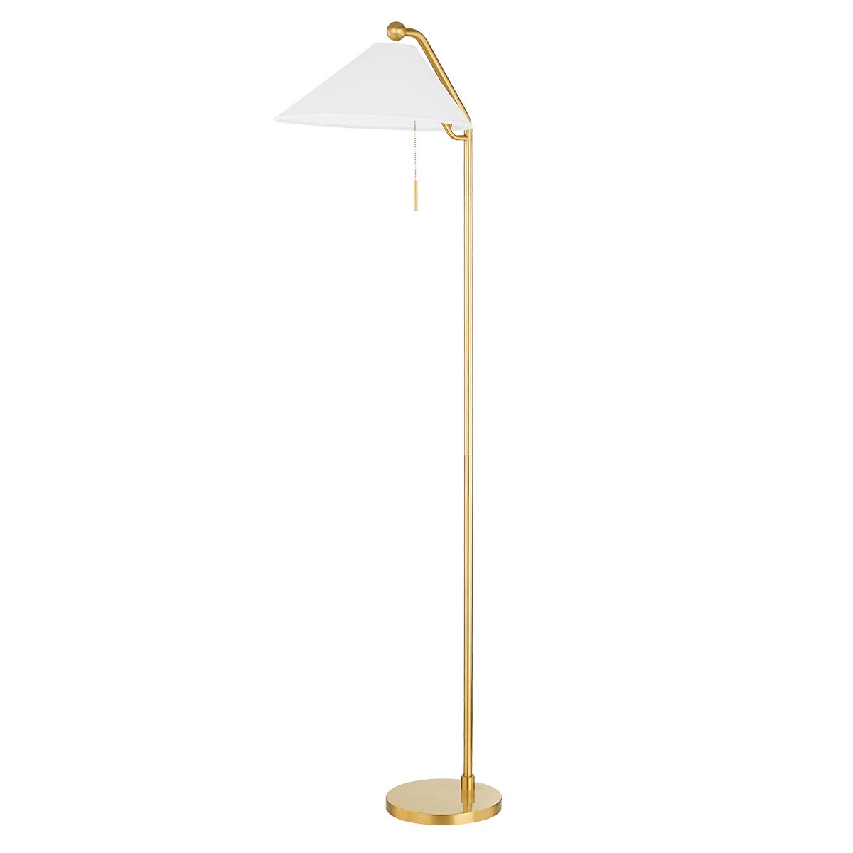 Mitzi by Hudson Valley Lighting Aisa Floor Lamp in Aged Brass