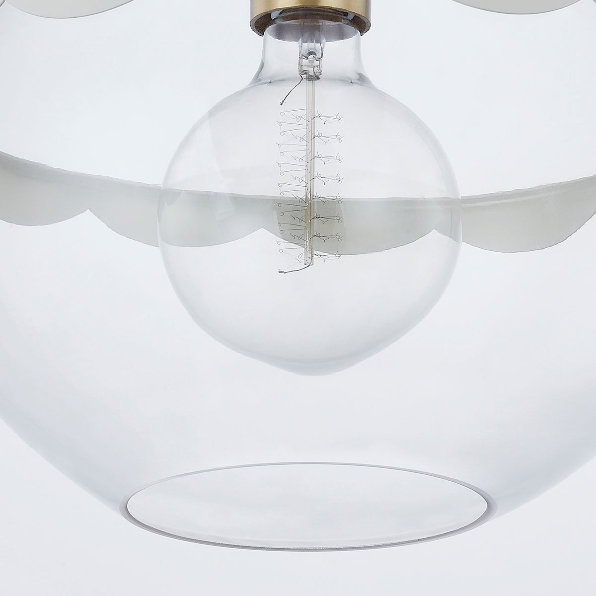 Mitzi by Hudson Valley Lighting Alaina Large Pendant in Aged Brass, detail view 1