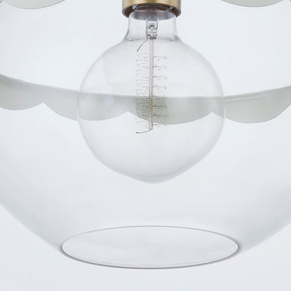 Mitzi by Hudson Valley Lighting Alaina Large Pendant in Aged Brass, detail view 1
