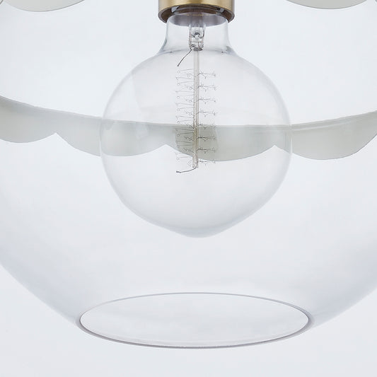 Mitzi by Hudson Valley Lighting Alaina Large Pendant in Aged Brass, detail view 1