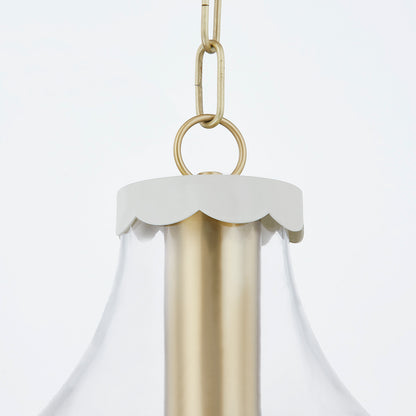 Mitzi by Hudson Valley Lighting Alaina Small Pendant in Aged Brass, detail view 1