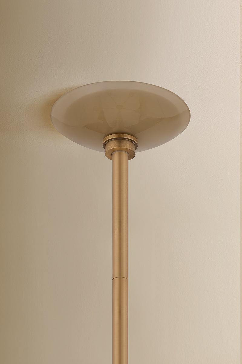 Mitzi by Hudson Valley Lighting Alessandra Chandelier in Patina Brass / Light Bronze Etched Inside, detail view 1