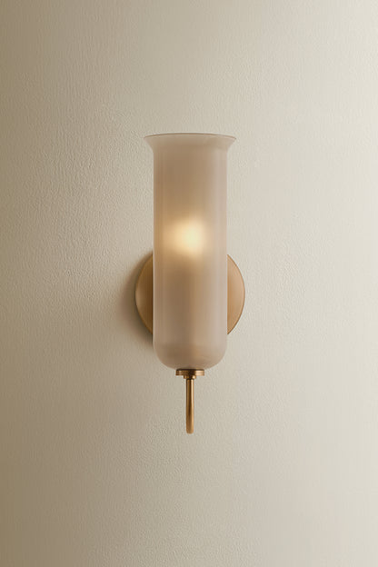 Mitzi by Hudson Valley Lighting Alessandra Wall Sconce in Patina Brass / Light Bronze Etched Inside, detail view 1