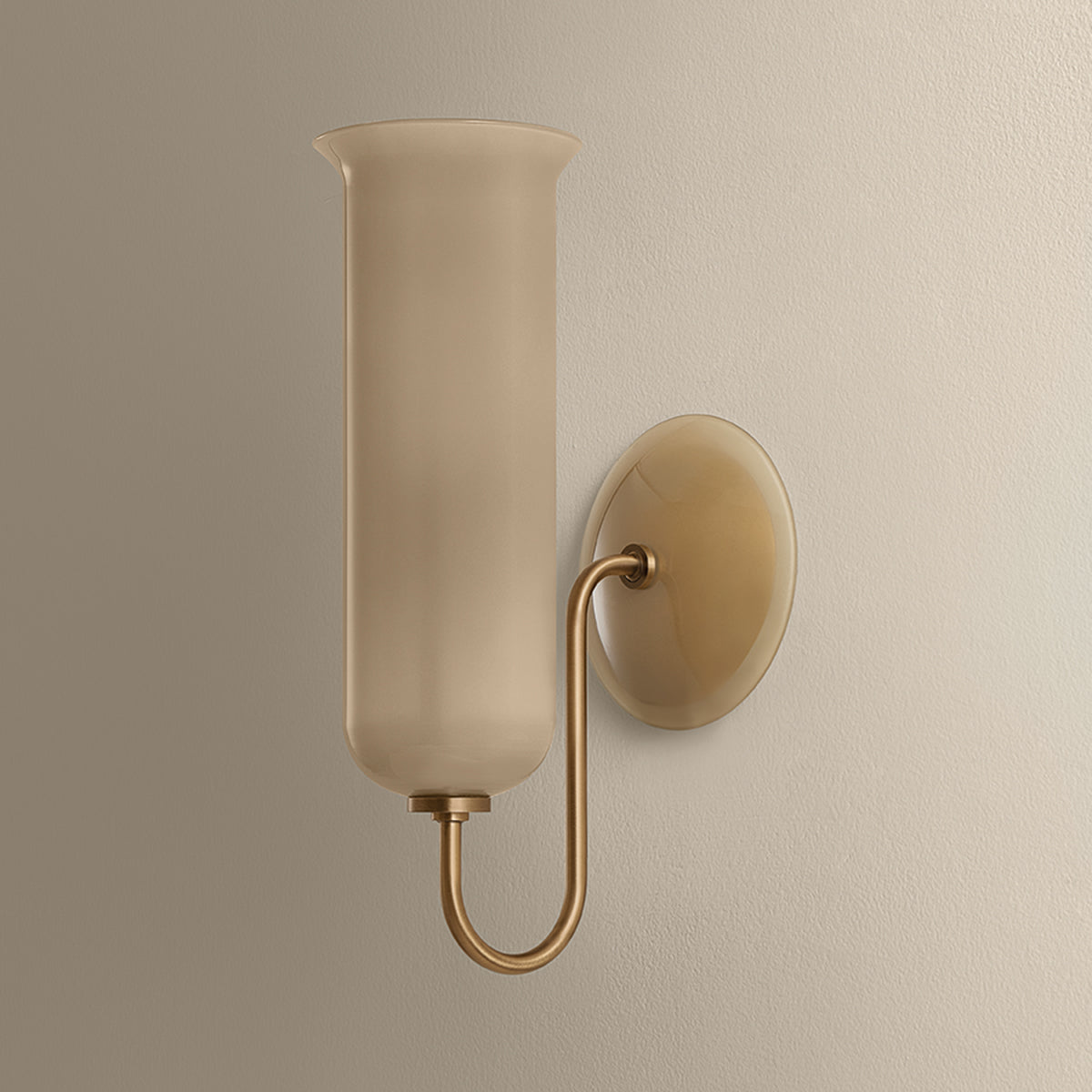 Mitzi by Hudson Valley Lighting Alessandra Wall Sconce in Patina Brass / Light Bronze Etched Inside, detail view 3