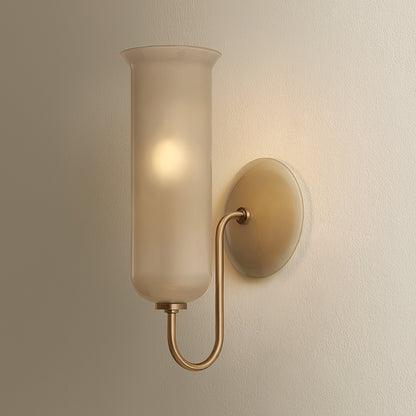 Mitzi by Hudson Valley Lighting Alessandra Wall Sconce in Patina Brass / Light Bronze Etched Inside, detail view 5