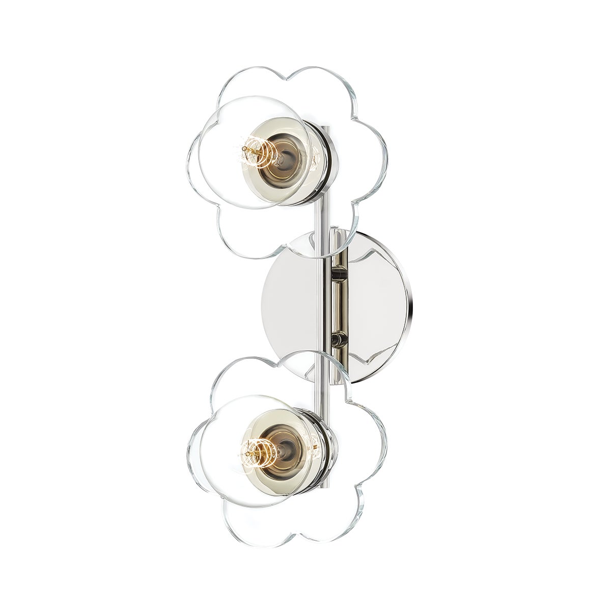 Mitzi by Hudson Valley Lighting Alexa 2-Light Vanity Light in Polished Nickel