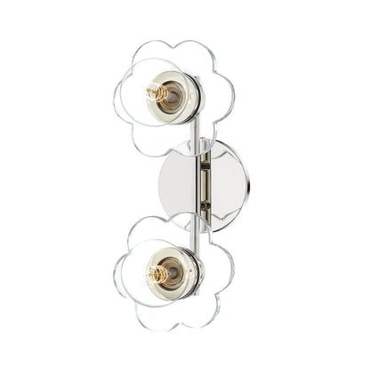 Mitzi by Hudson Valley Lighting Alexa 2-Light Vanity Light in Polished Nickel