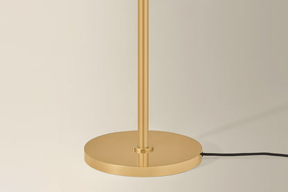 Mitzi by Hudson Valley Lighting Alexandra Floor Lamp in Aged Brass, detail view 2