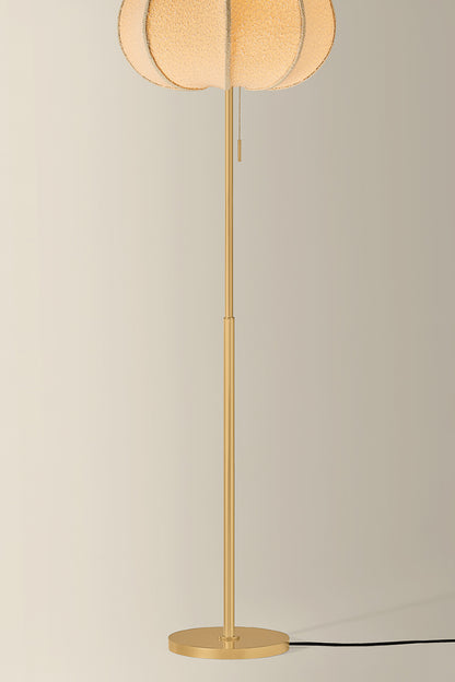 Mitzi by Hudson Valley Lighting Alexandra Floor Lamp in Aged Brass, detail view 4