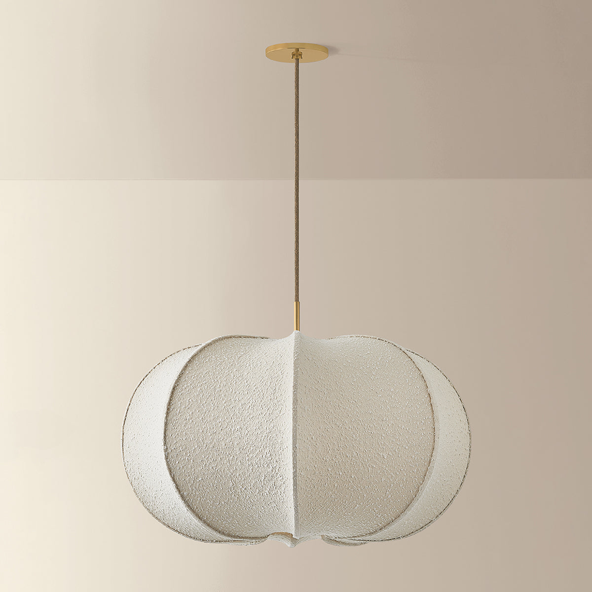 Mitzi by Hudson Valley Lighting Alexandra Large Pendant in Aged Brass, detail view 3