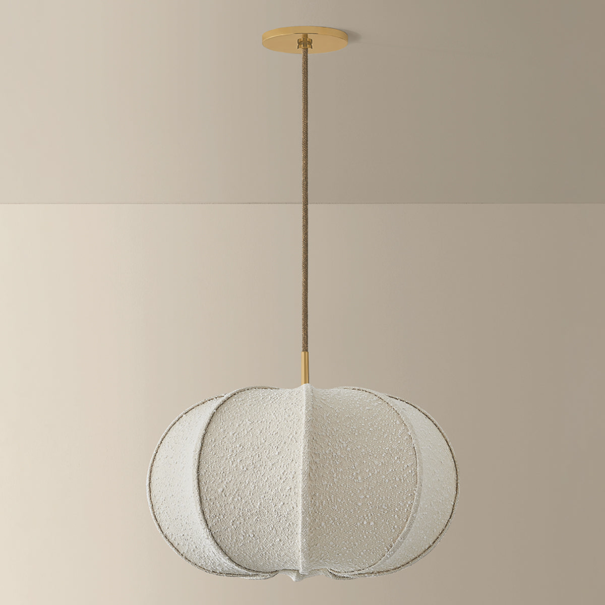 Mitzi by Hudson Valley Lighting Alexandra Small Pendant in Aged Brass, detail view 3