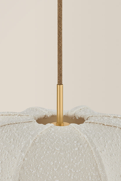 Mitzi by Hudson Valley Lighting Alexandra Small Pendant in Aged Brass, detail view 4