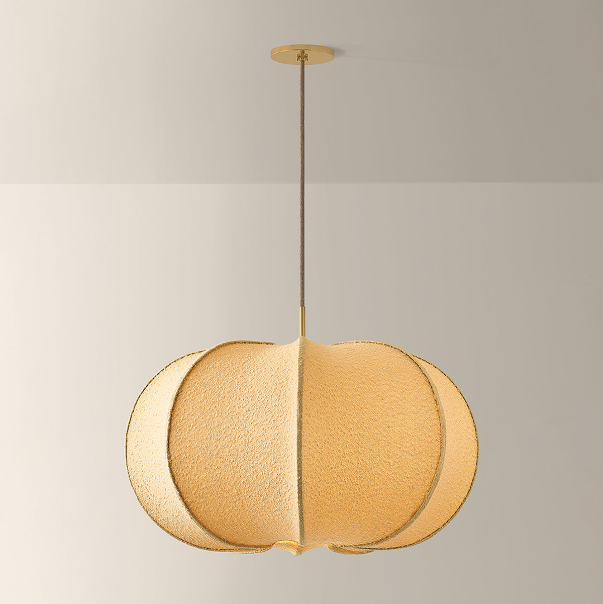 Mitzi by Hudson Valley Lighting Alexandra Large Pendant in Aged Brass, detail view 5