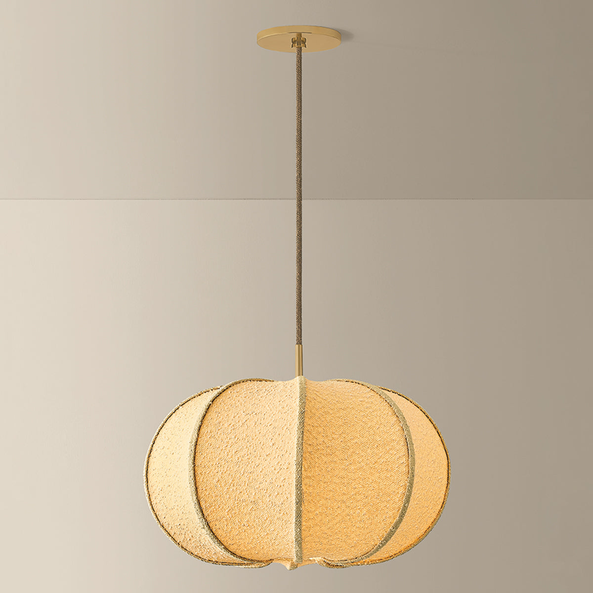 Mitzi by Hudson Valley Lighting Alexandra Small Pendant in Aged Brass, detail view 5