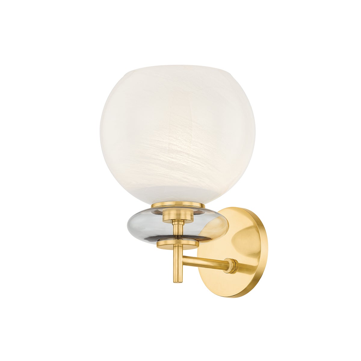 Mitzi by Hudson Valley Lighting Alexia Wall Sconce in Aged Brass